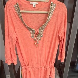 Boho beaded tunic, banana republic